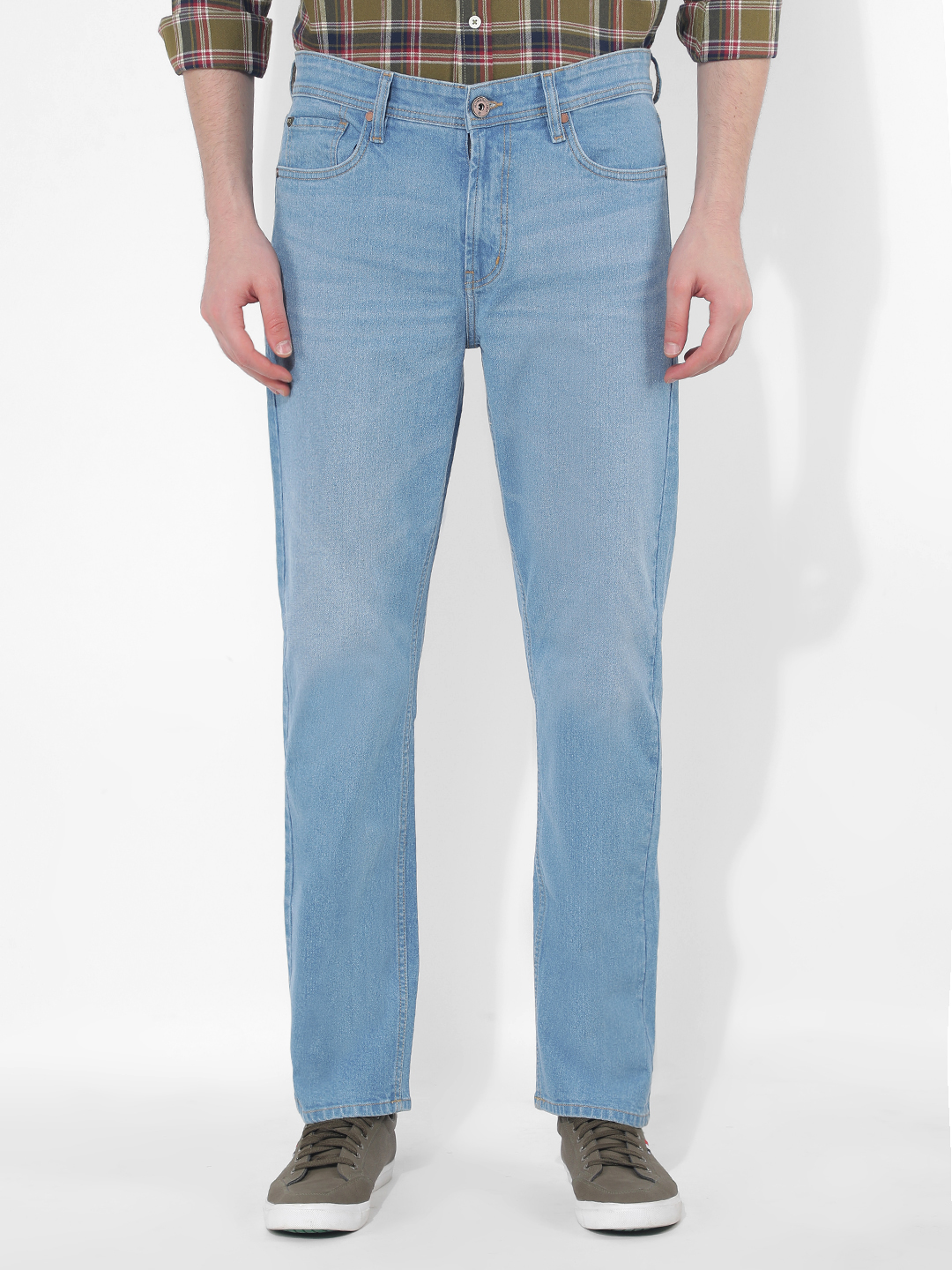 Numero Uno Men Solid Blue Jeans